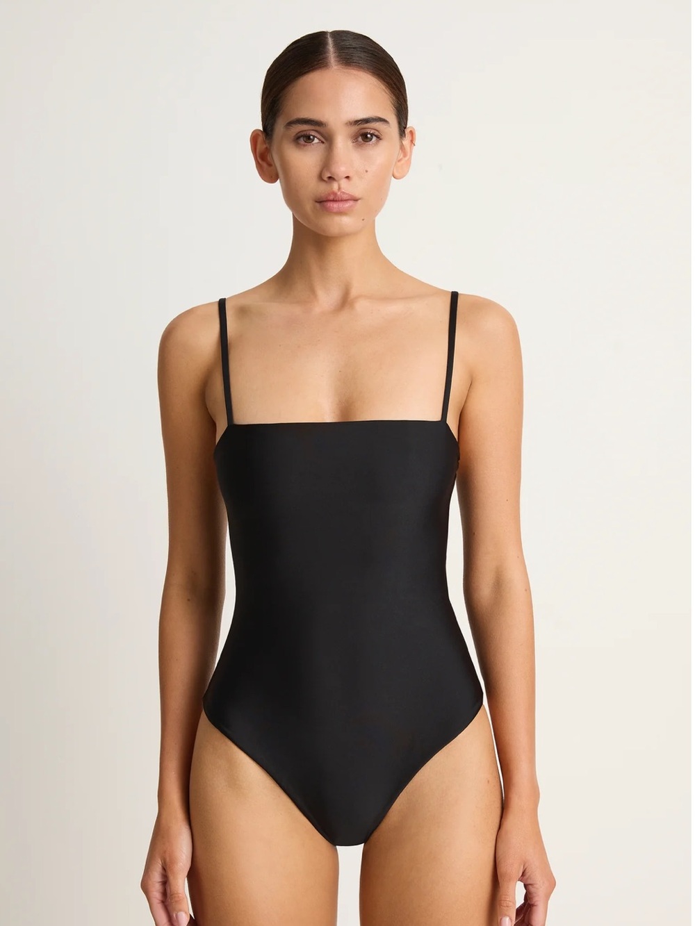 Mikoh Black Noir Malta One Piece Square Neck Bathing Suit